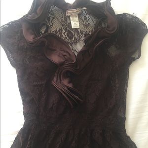Women Brown Blouse Top